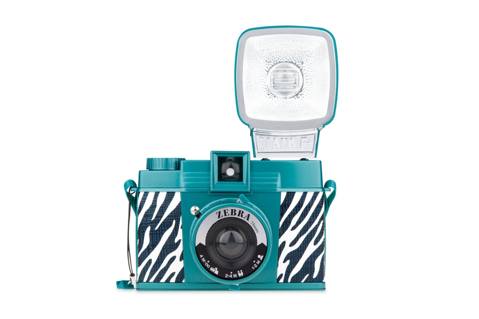 Die Vorderseite der Diana F+ Zebra