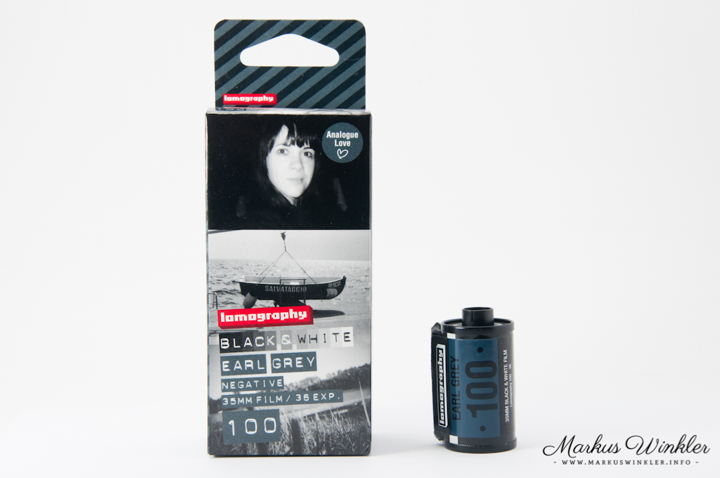 Ein 100er Schwarzweißfilm von Lomography für Kleinbildkameras