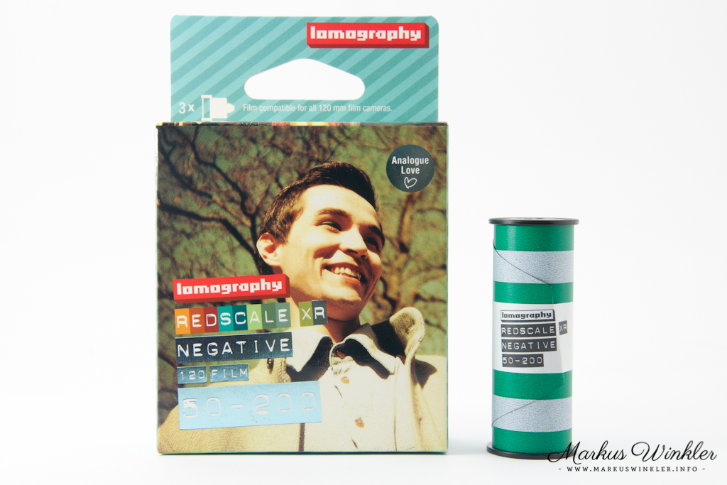 Der Redscalefilm von Lomography für Mittelformatkameras