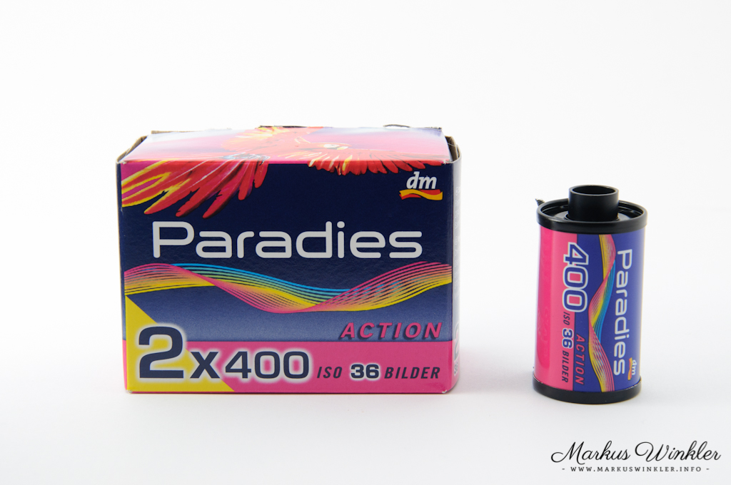Der DM Paradies 400 im Kleinbildfilmformat