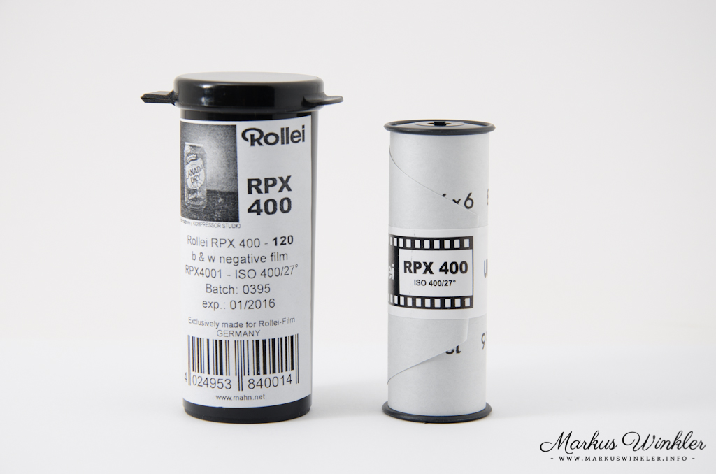 Ein 400er Schwarzweißfilm von Rollei
