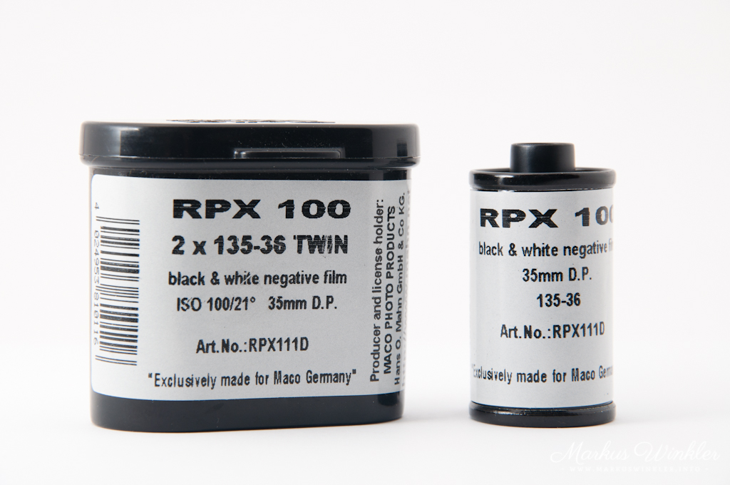 Der Rollei RPX 100 in der Kleinbildversion im Doppelpack