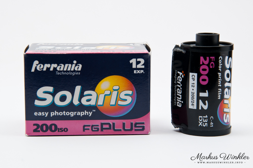 Der Kleinbildfilm von Ferrania mit einer Empfindlichkeit von ISO 200