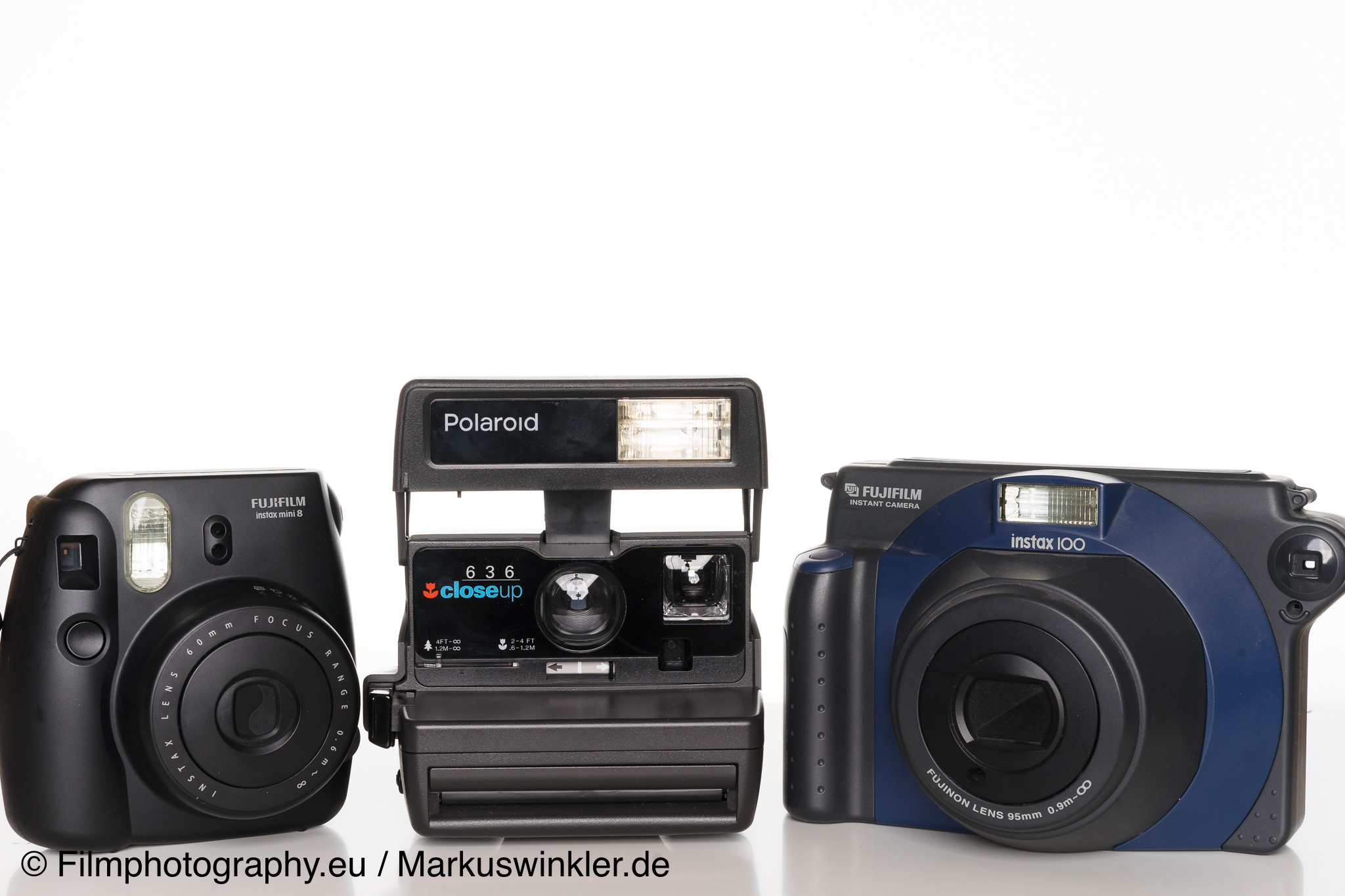Sofortbildkameras von Fujifilm und Polaroid