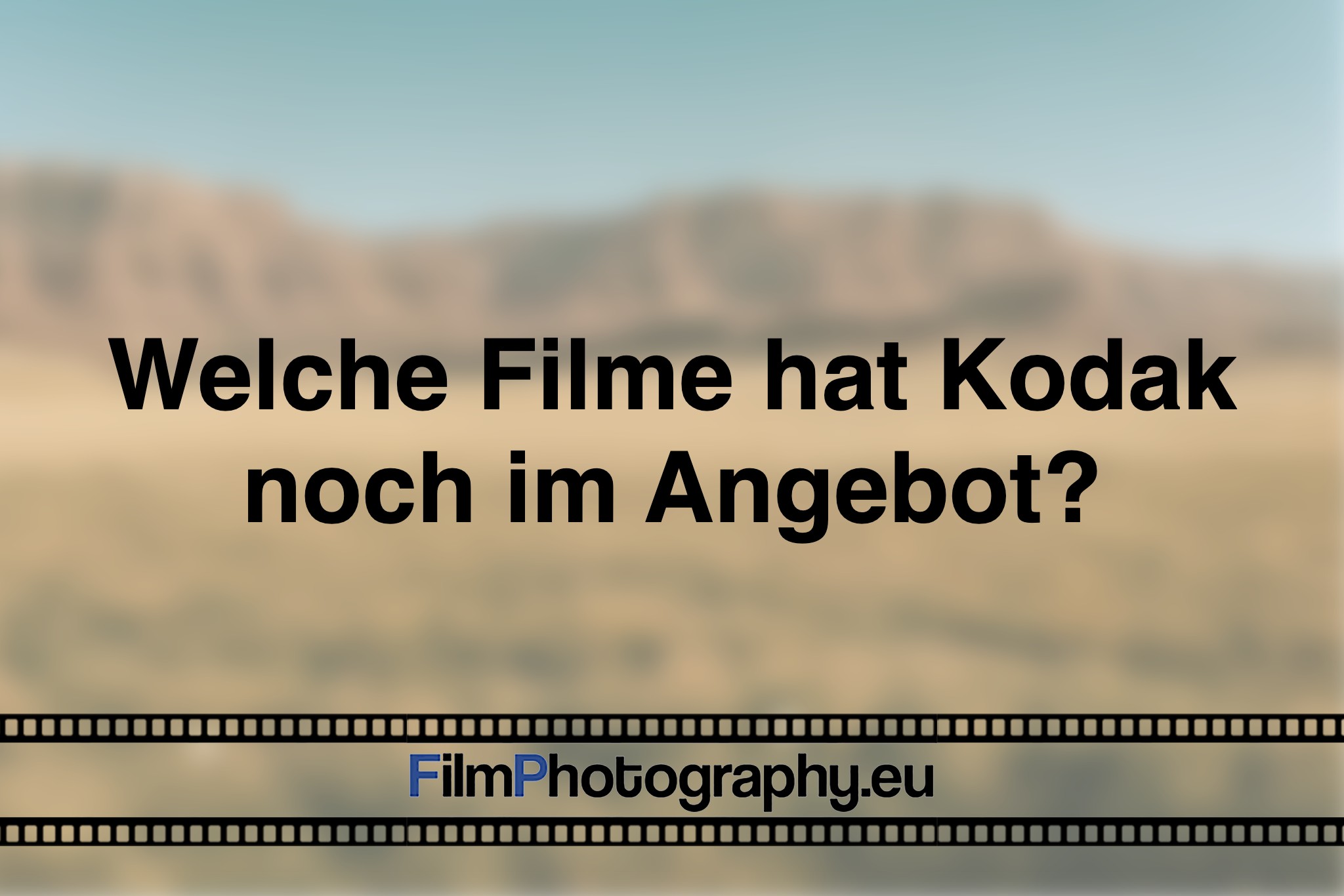 Welche Filme hat Kodak noch im Angebot?