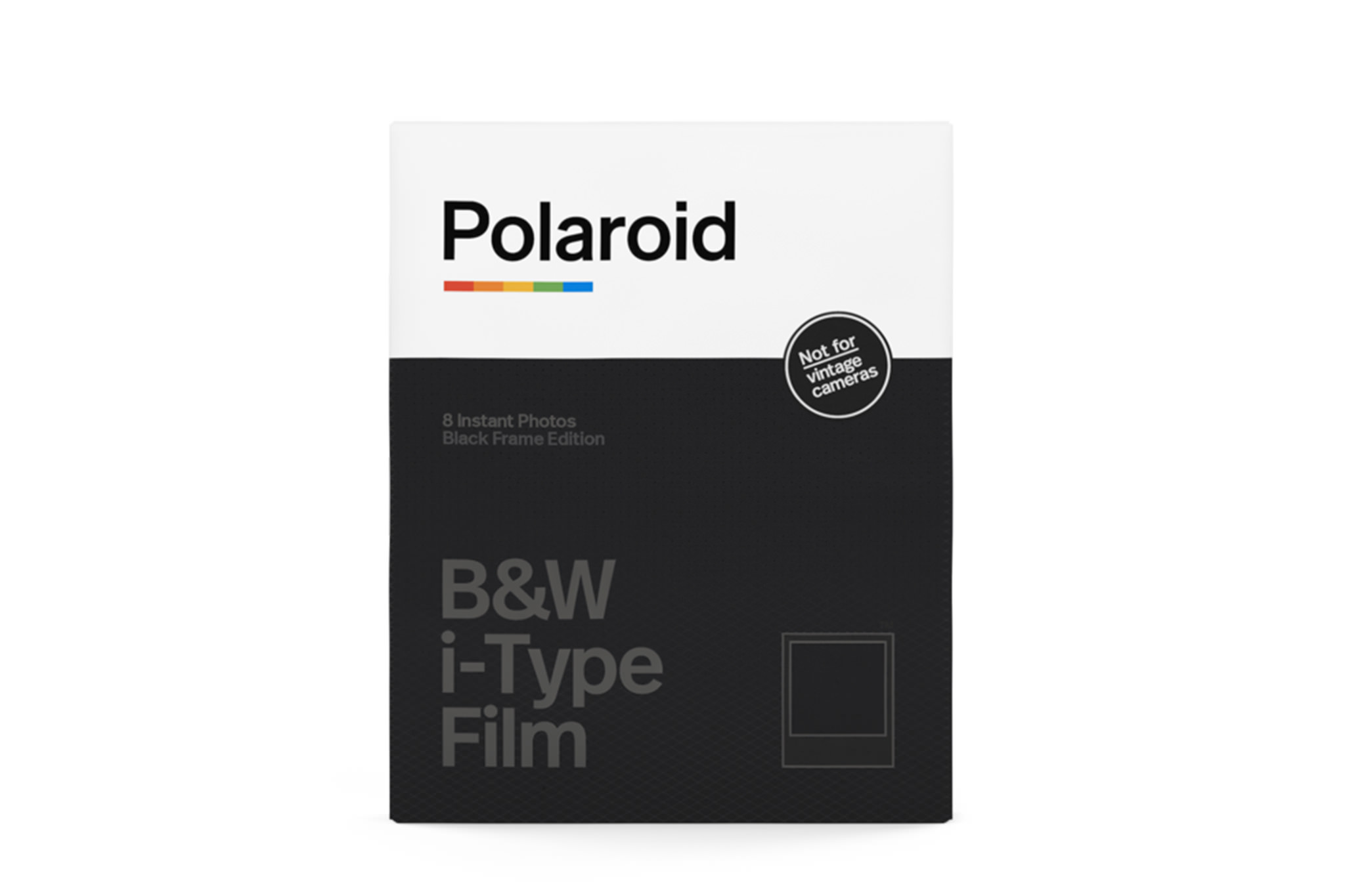 Pellicola Polaroid I-Type Black Frame Edition – 8 Foto A Colori, Compatibile Solo Con Polaroid Now E Now+