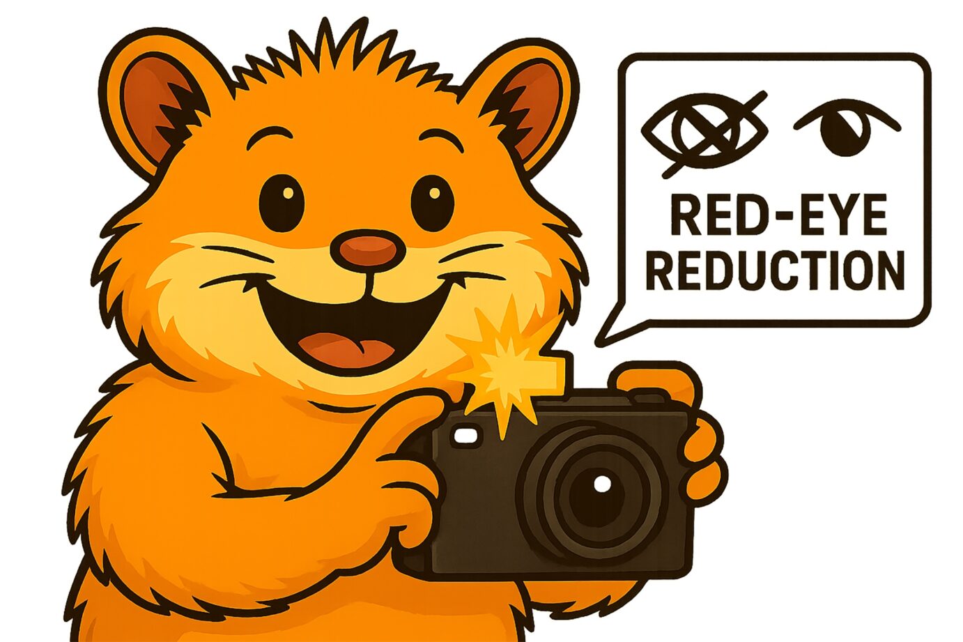 Red-eye reduction mode – Camera overview