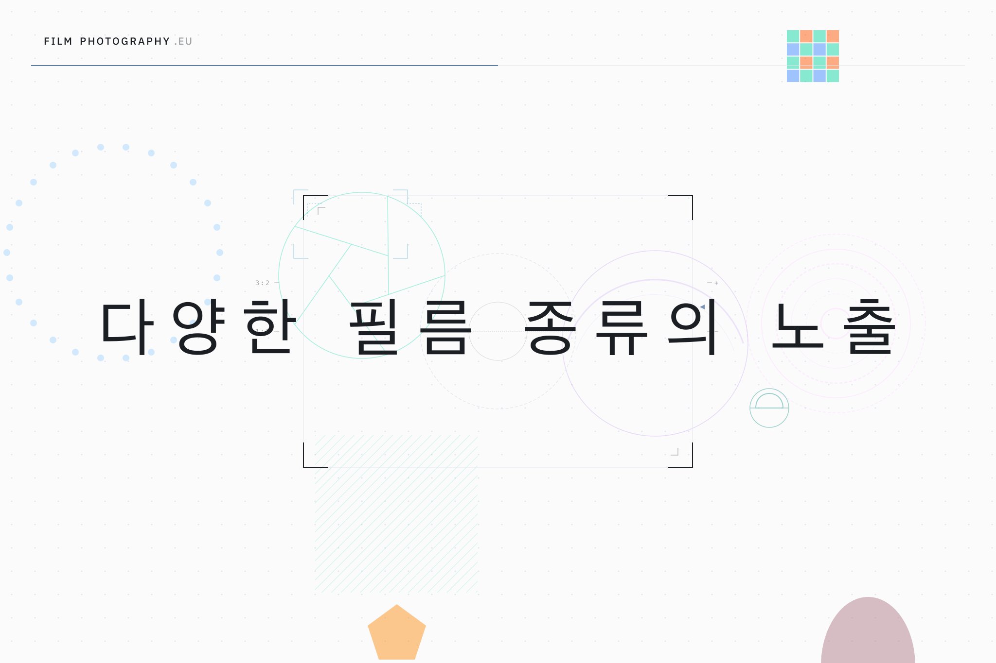 다양한 필름 종류의 노출
