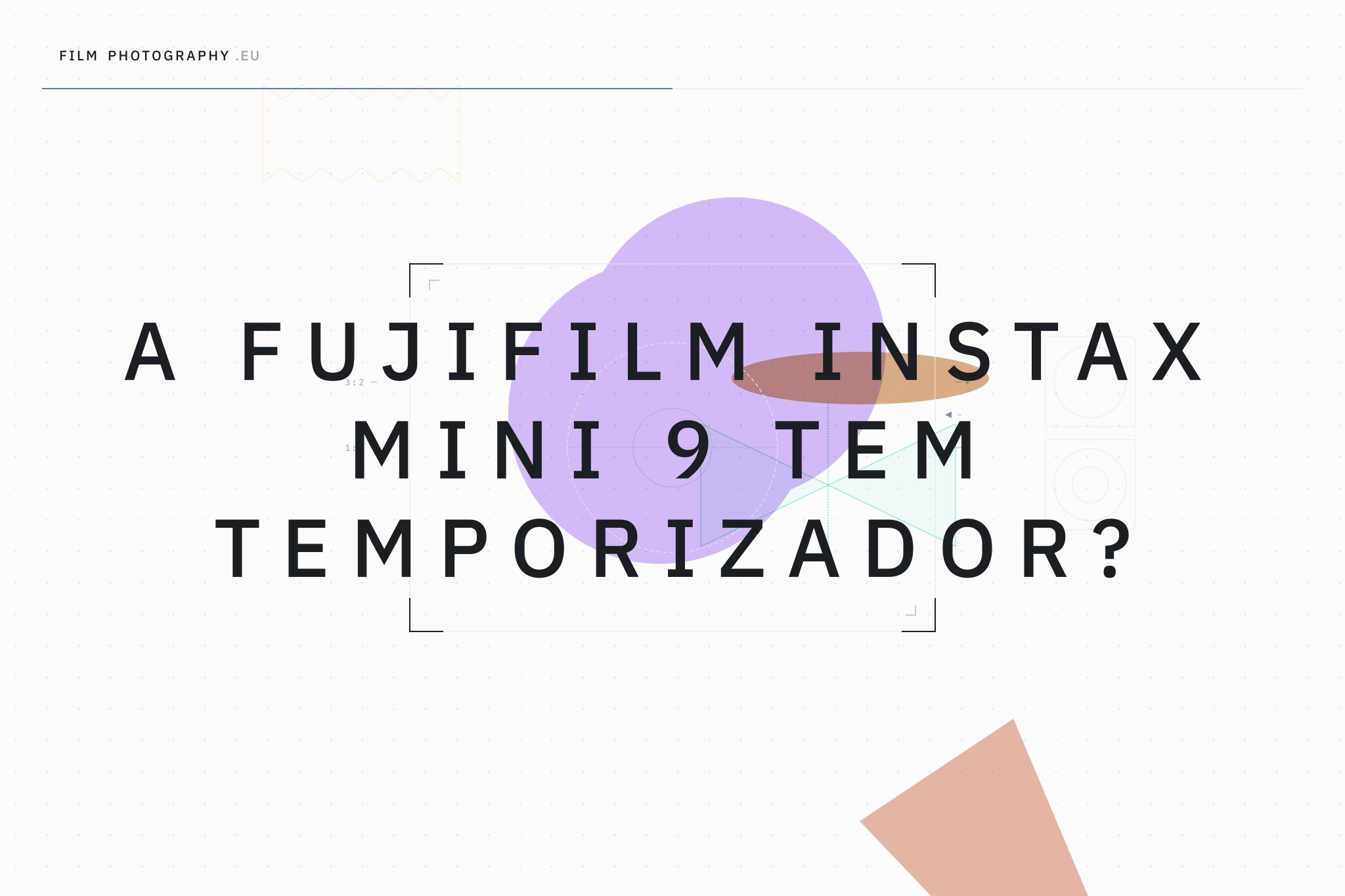A Fujifilm Instax Mini 9 tem temporizador?