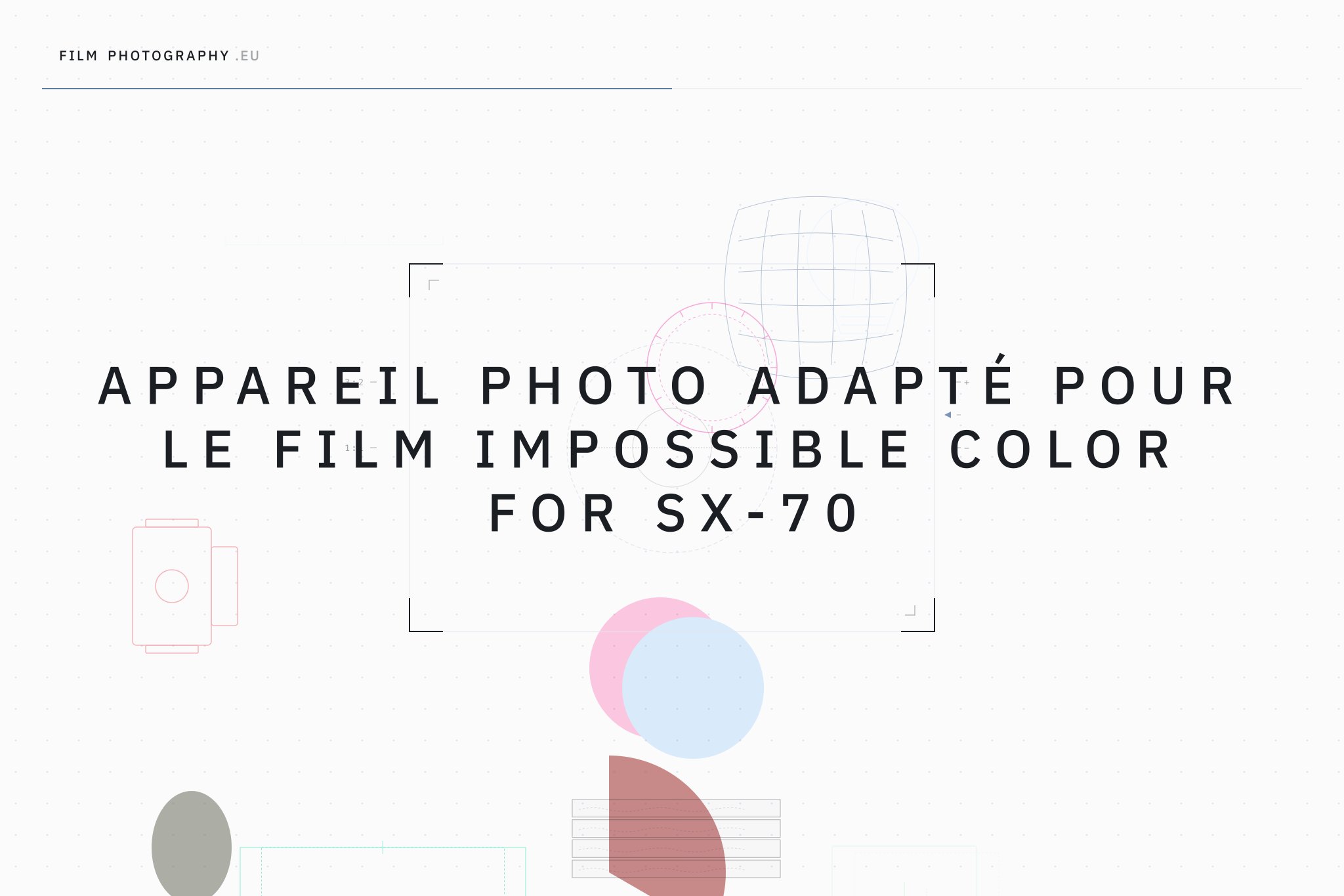 Appareil photo adapté pour le film Impossible Color for SX-70
