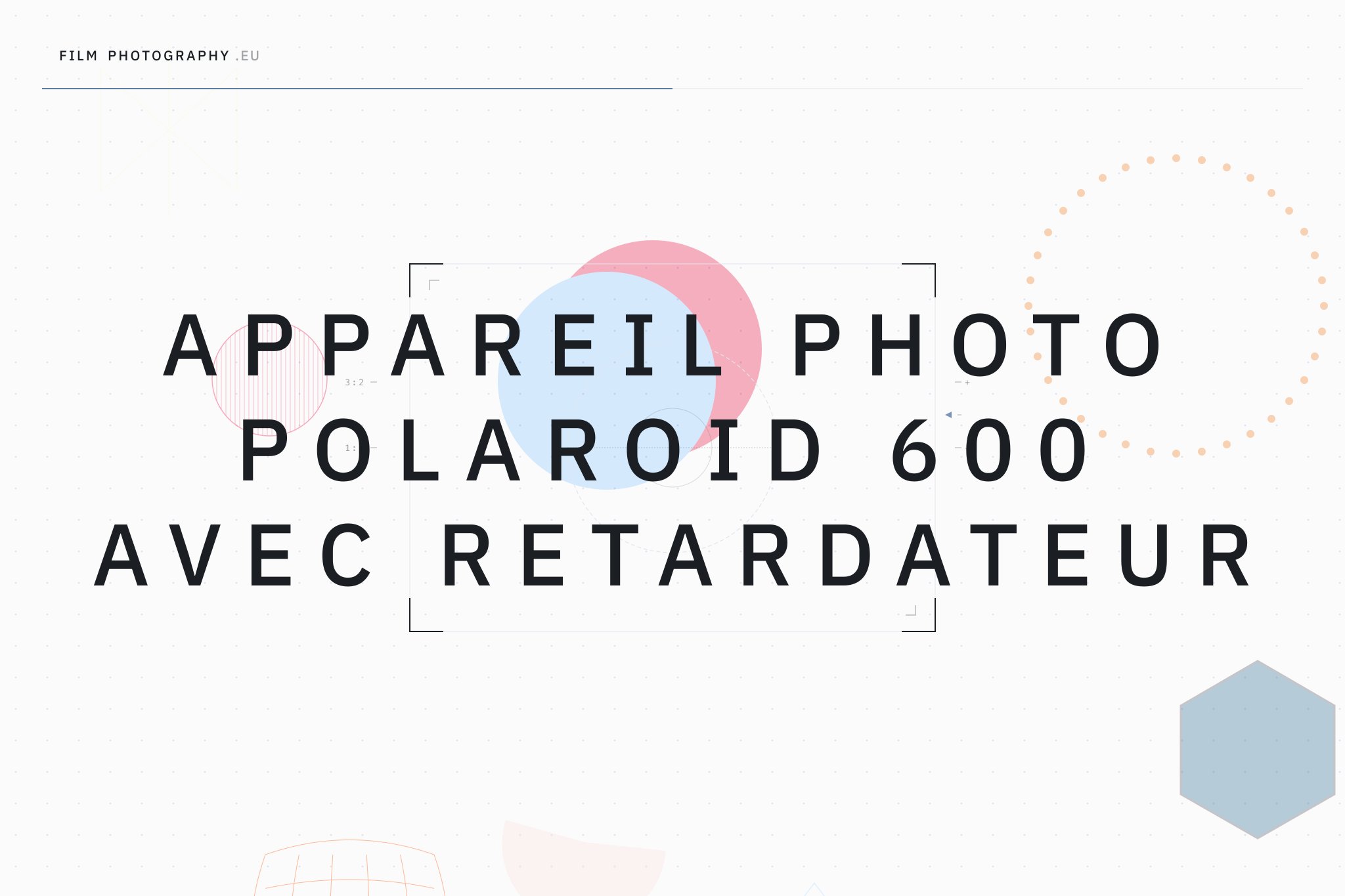 Appareil photo Polaroid 600 avec retardateur