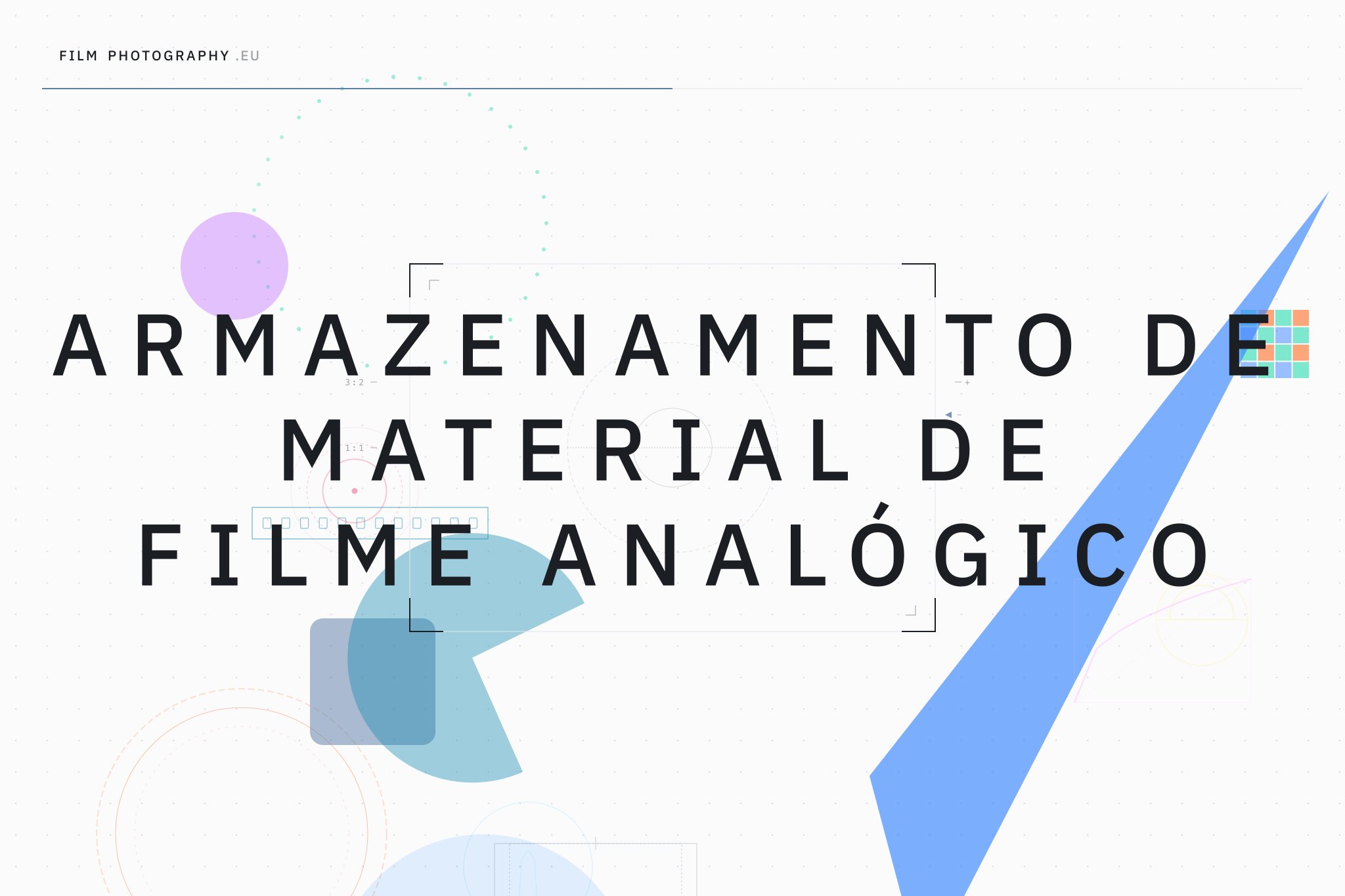 Armazenamento de material de filme analógico