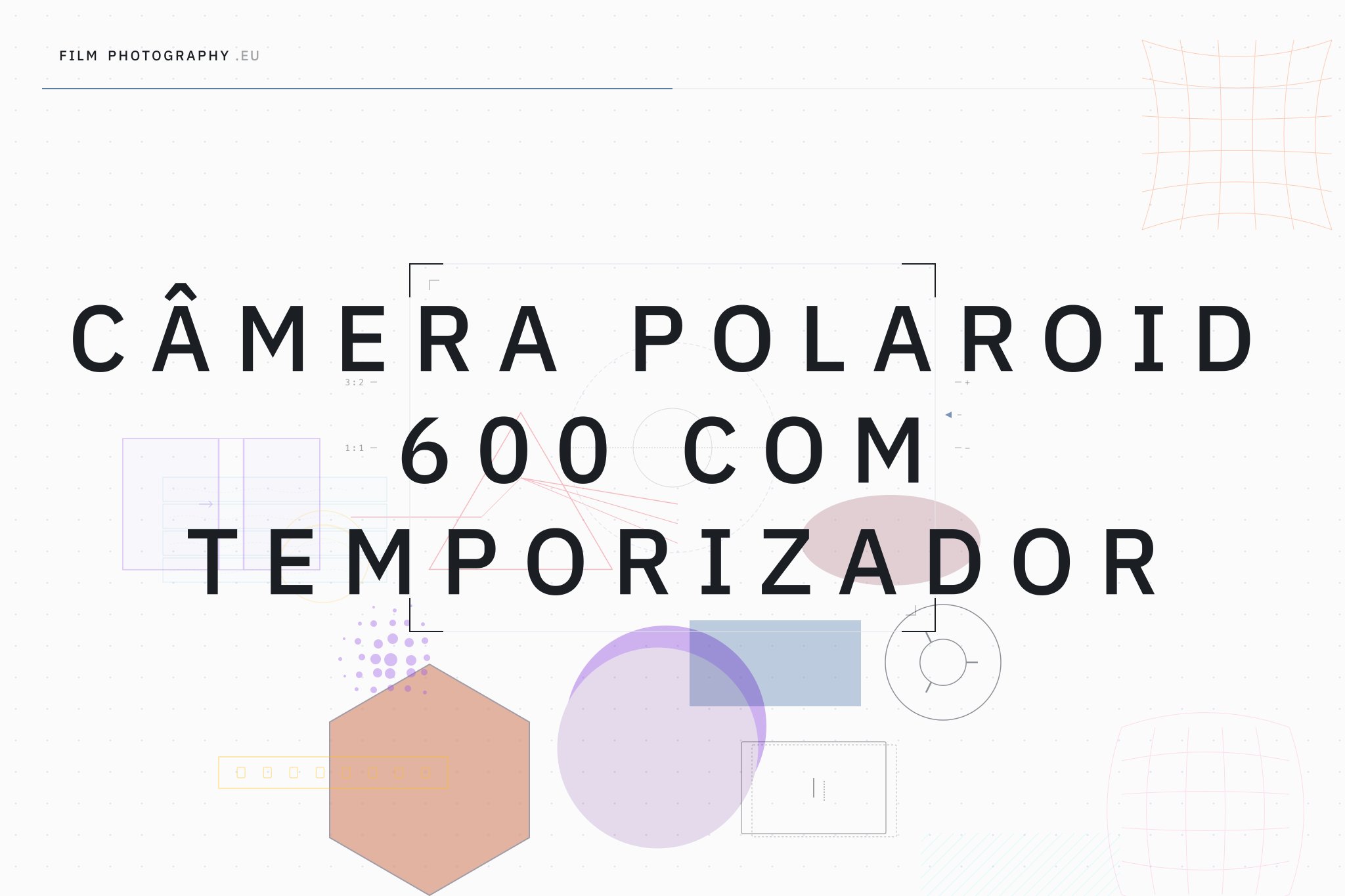 Câmera Polaroid 600 com temporizador