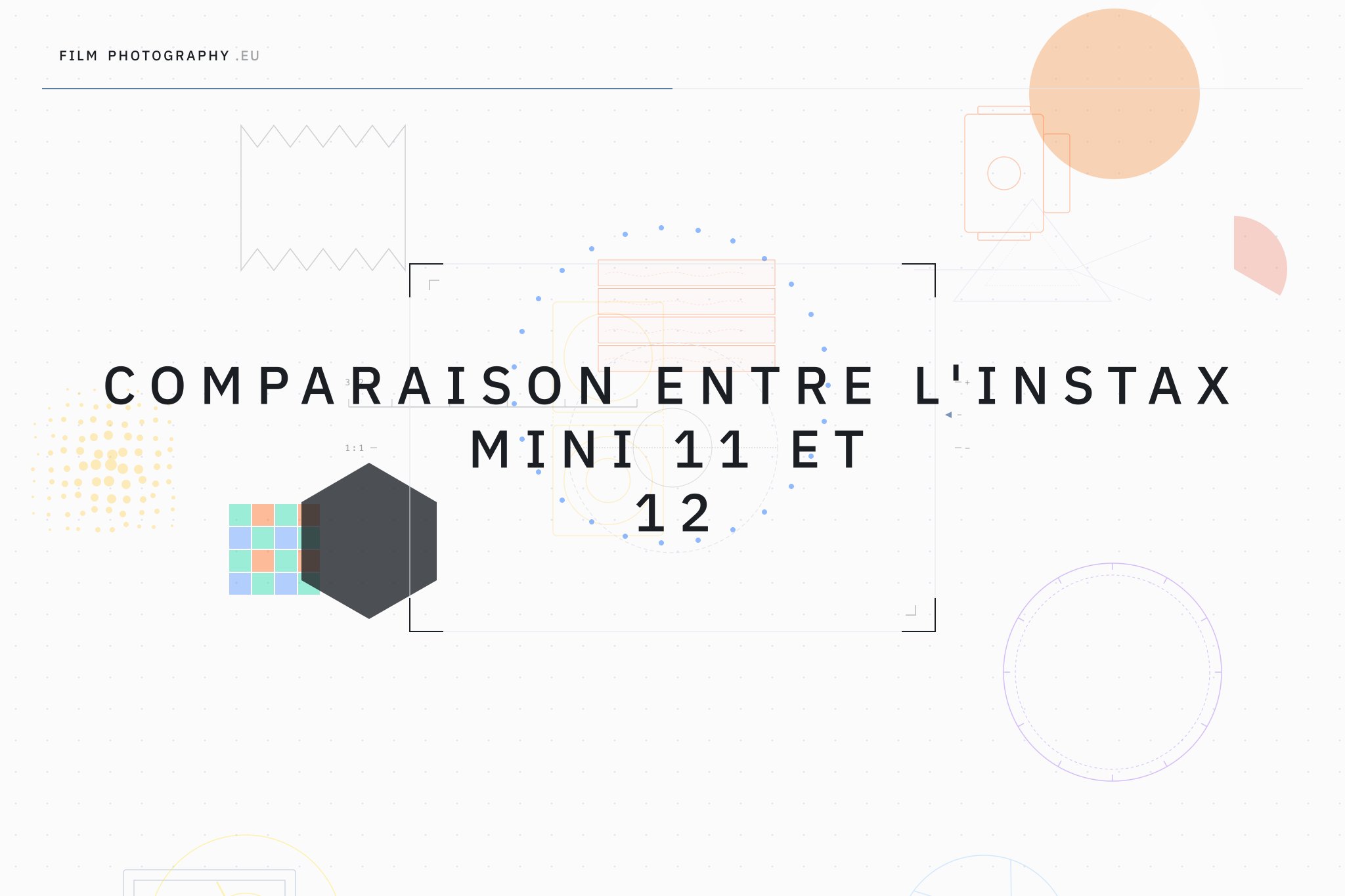 Comparaison entre l'Instax Mini 11 et 12