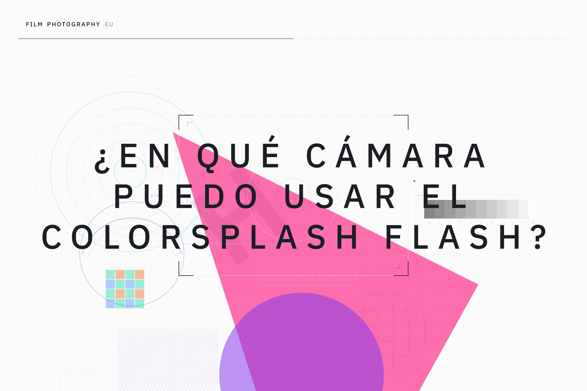 ¿En qué cámara puedo usar el Colorsplash Flash?