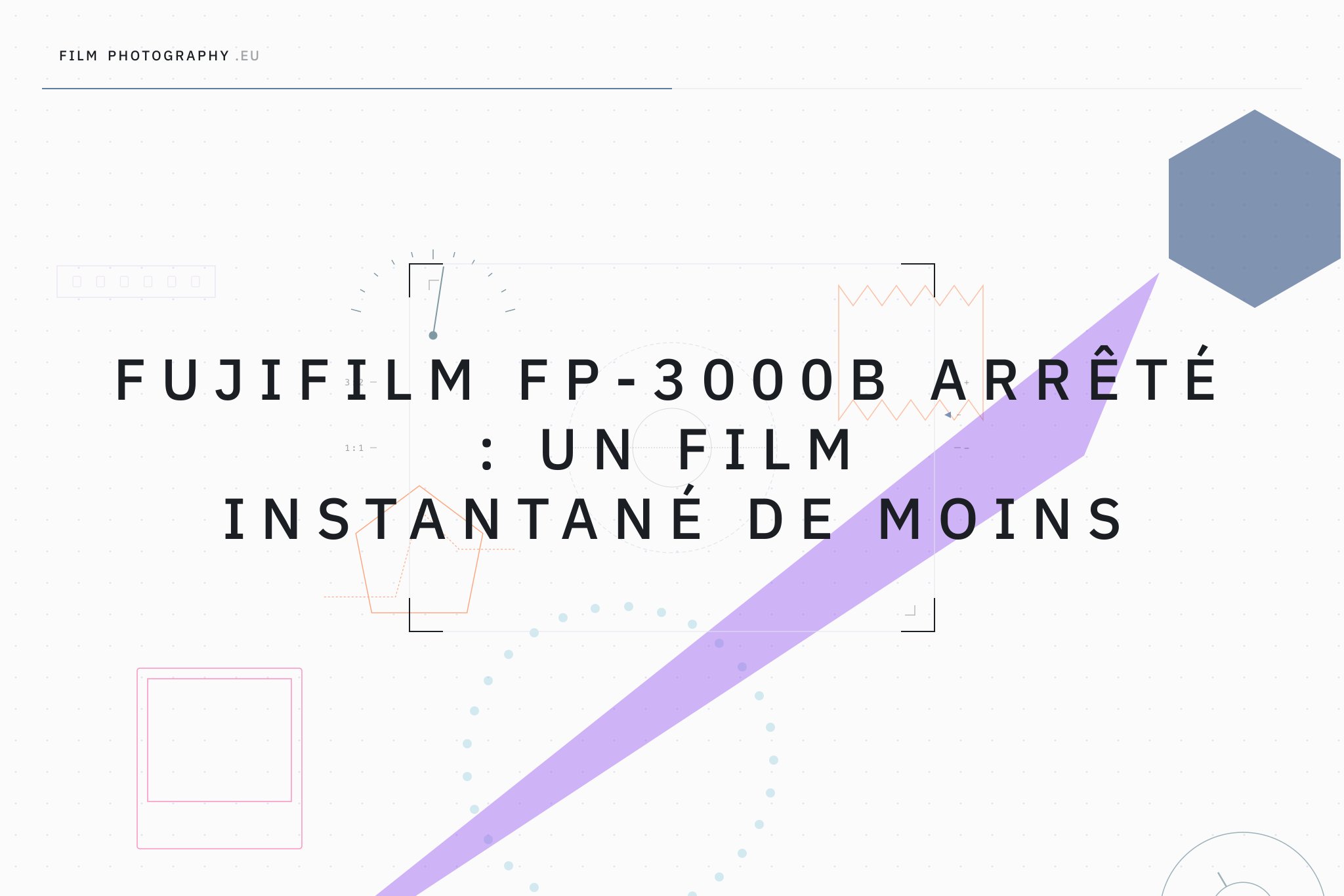 Fujifilm FP-3000B arrêté : un film instantané de moins