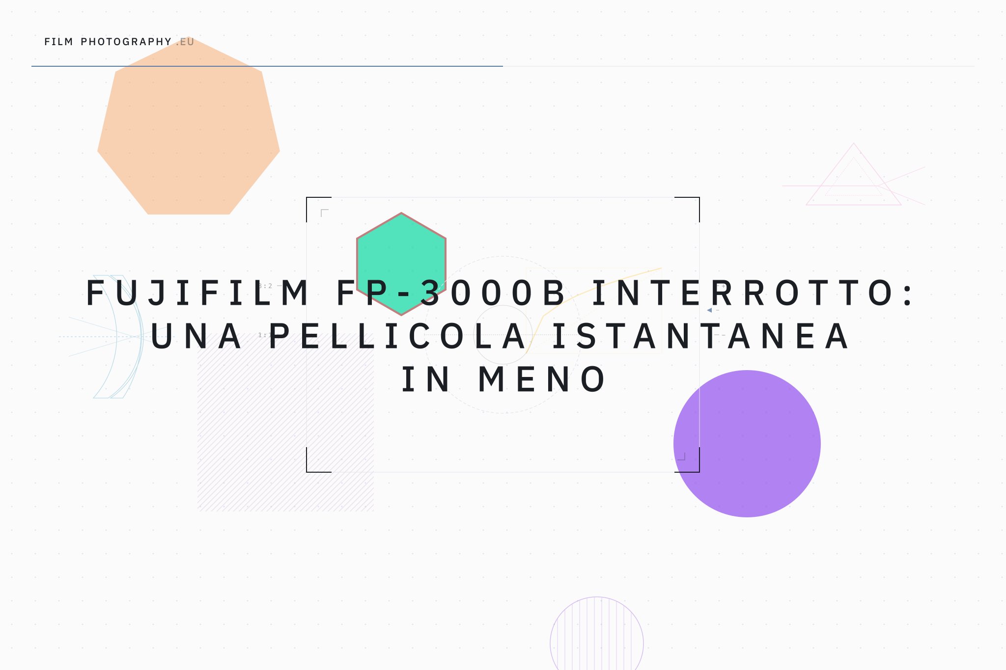 Fujifilm FP-3000B interrotto: una pellicola istantanea in meno