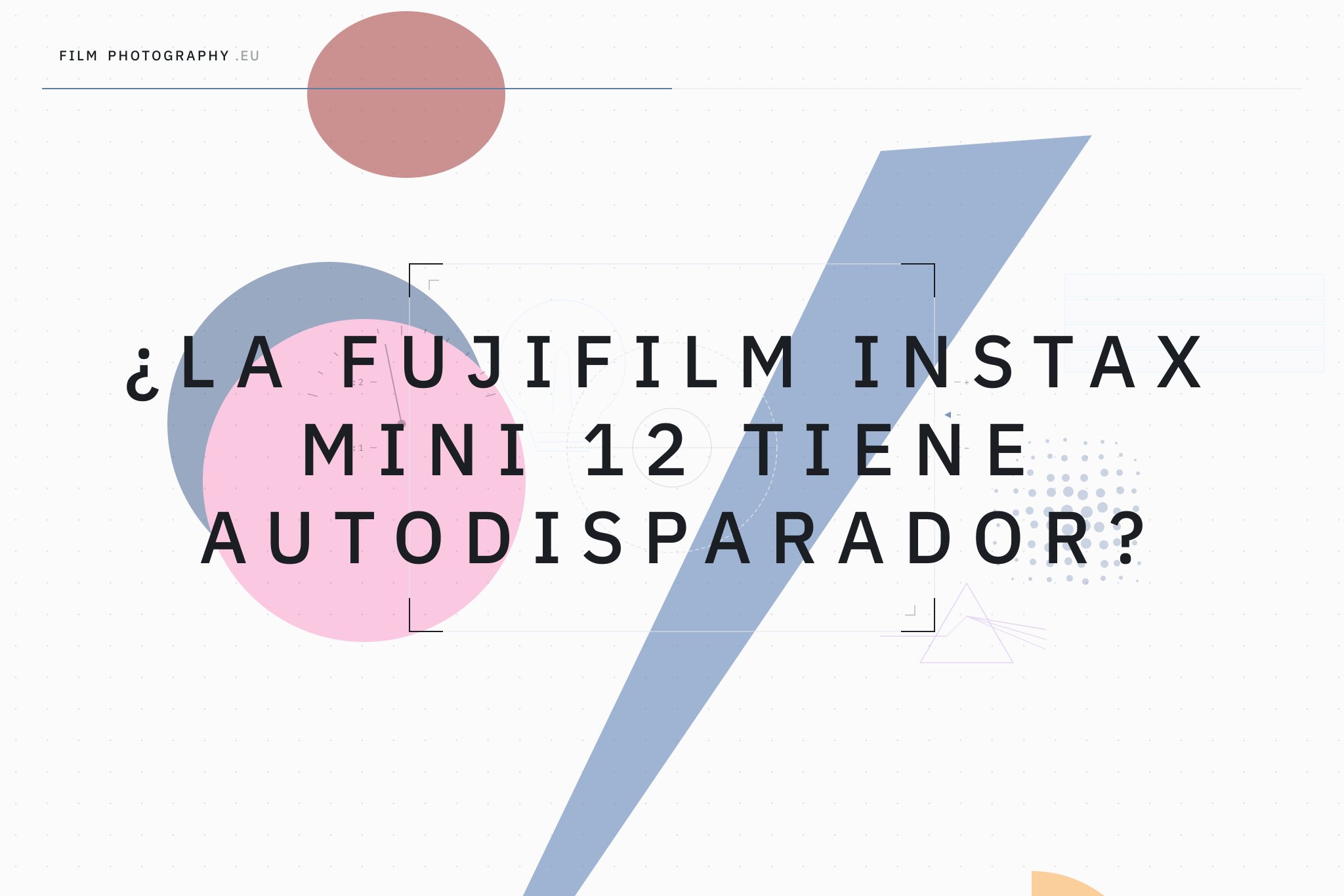 ¿La Fujifilm Instax Mini 12 tiene autodisparador?
