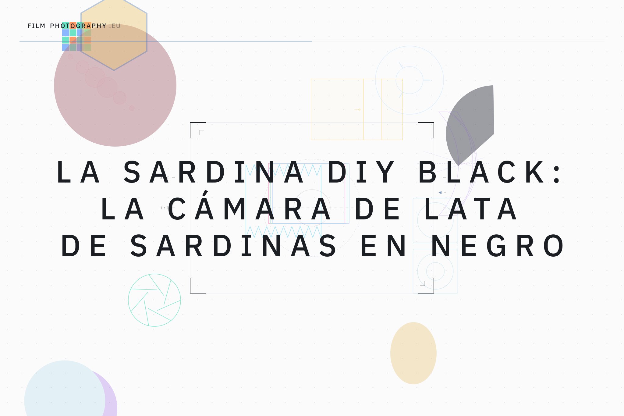 La Sardina DIY Black: La cámara de lata de sardinas en negro