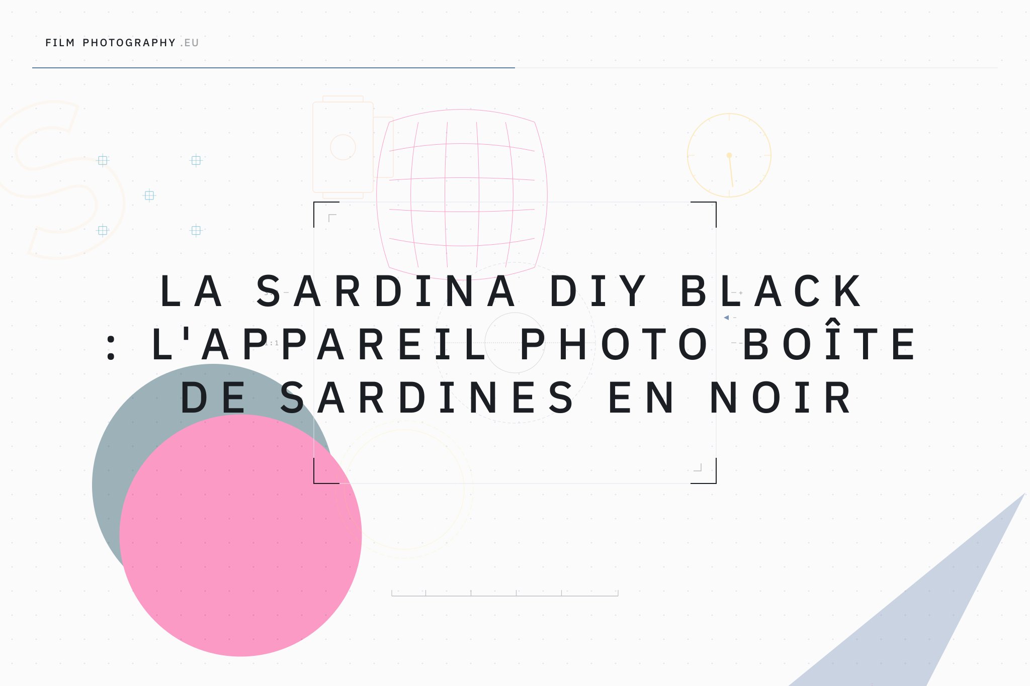 La Sardina DIY Black : L'appareil photo boîte de sardines en noir