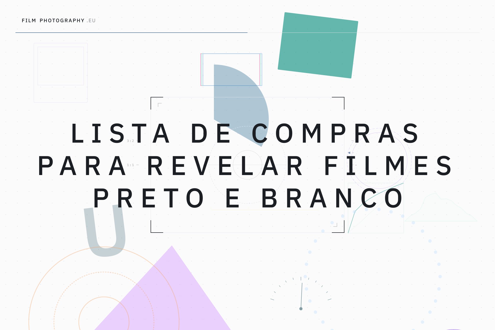 Lista de Compras para Revelar Filmes Preto e Branco