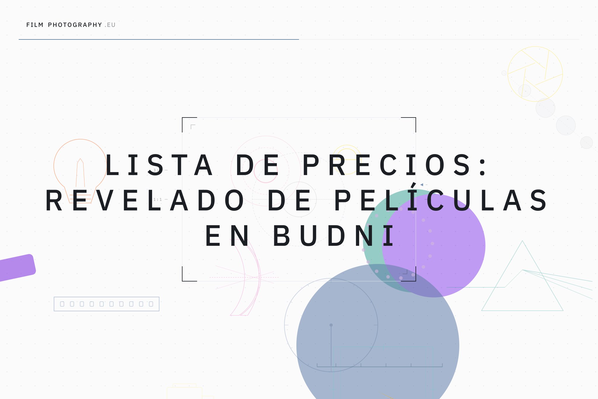 Lista de precios: Revelado de películas en Budni
