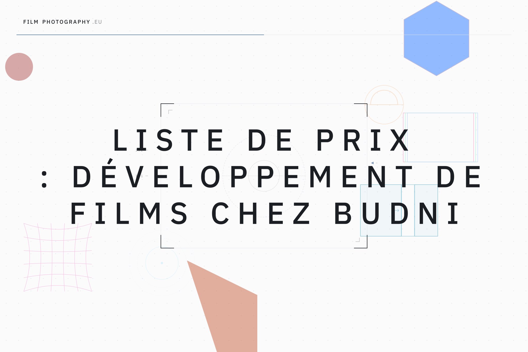 Liste de prix : Développement de films chez Budni