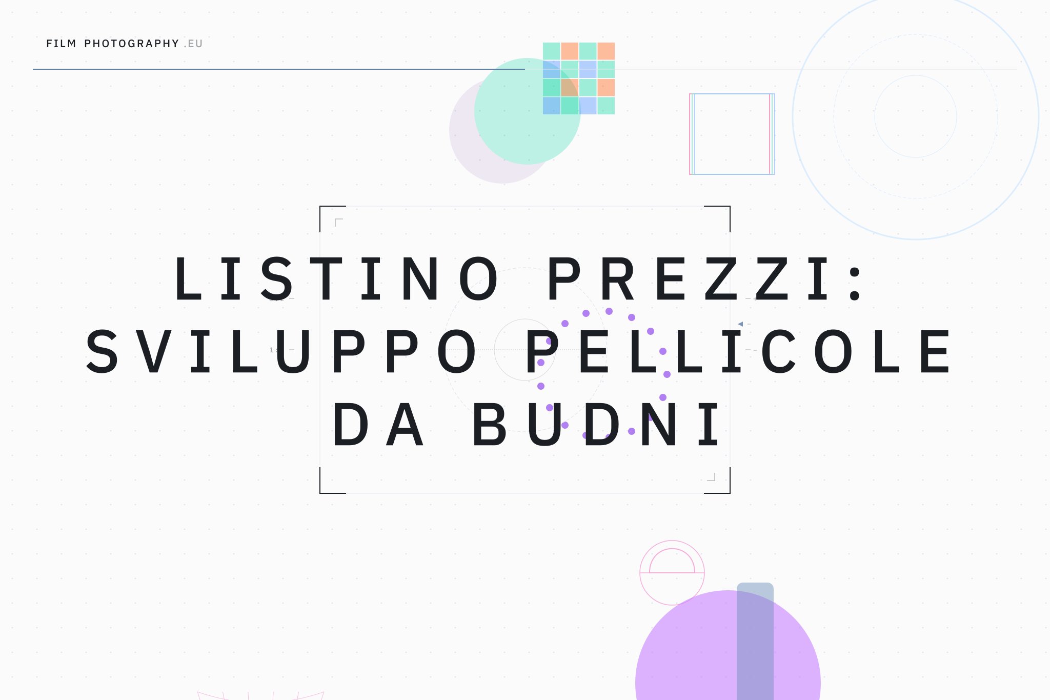 Listino prezzi: Sviluppo pellicole da Budni