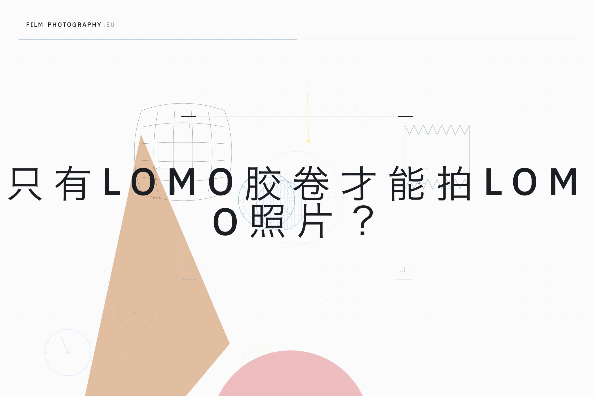 只有Lomo胶卷才能拍Lomo照片？