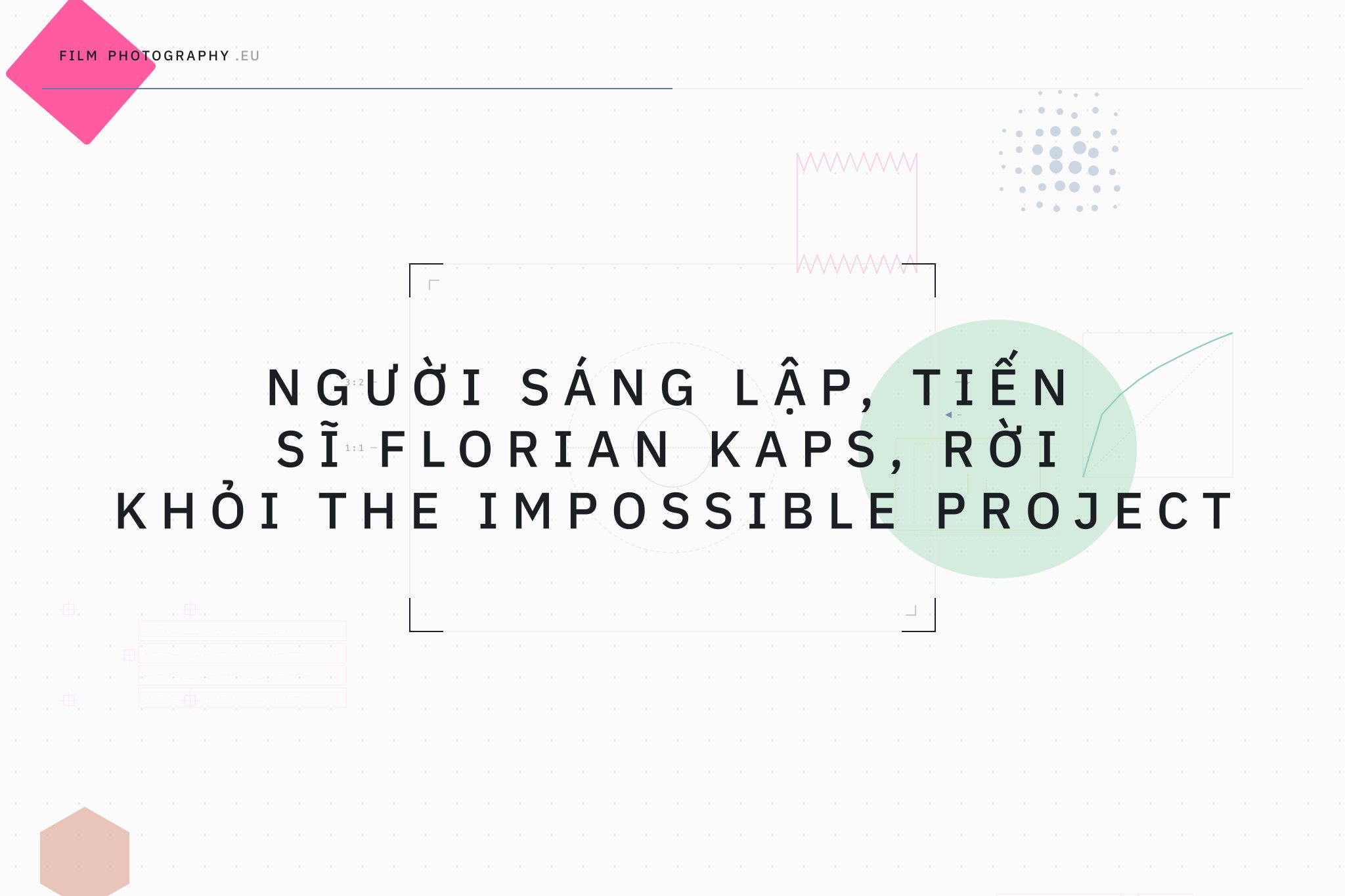 Người sáng lập, Tiến sĩ Florian Kaps, rời khỏi The Impossible Project
