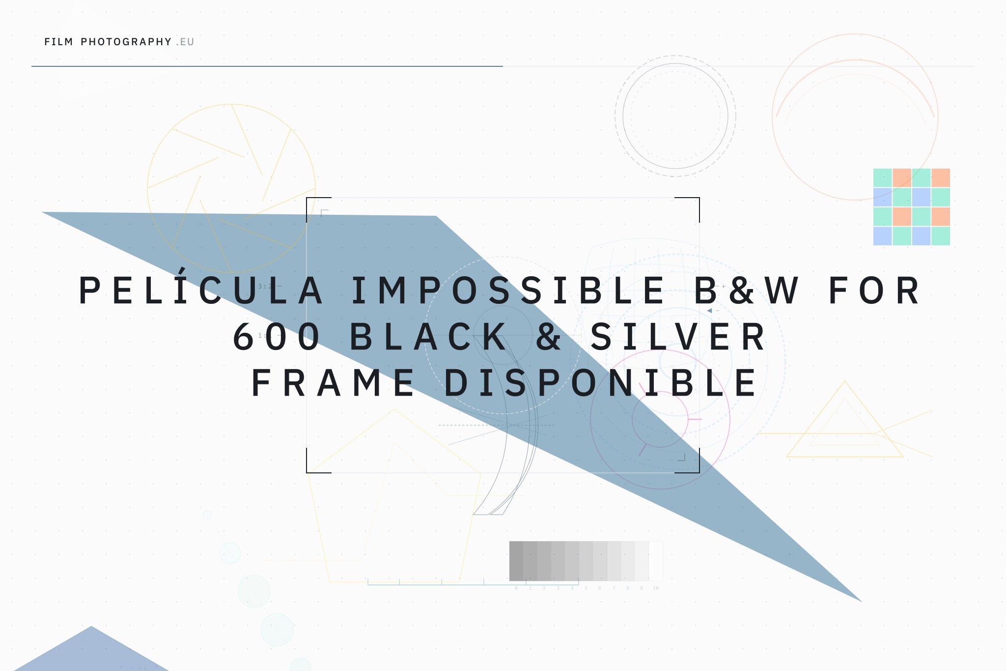 Película Impossible B&W for 600 Black & Silver Frame disponible