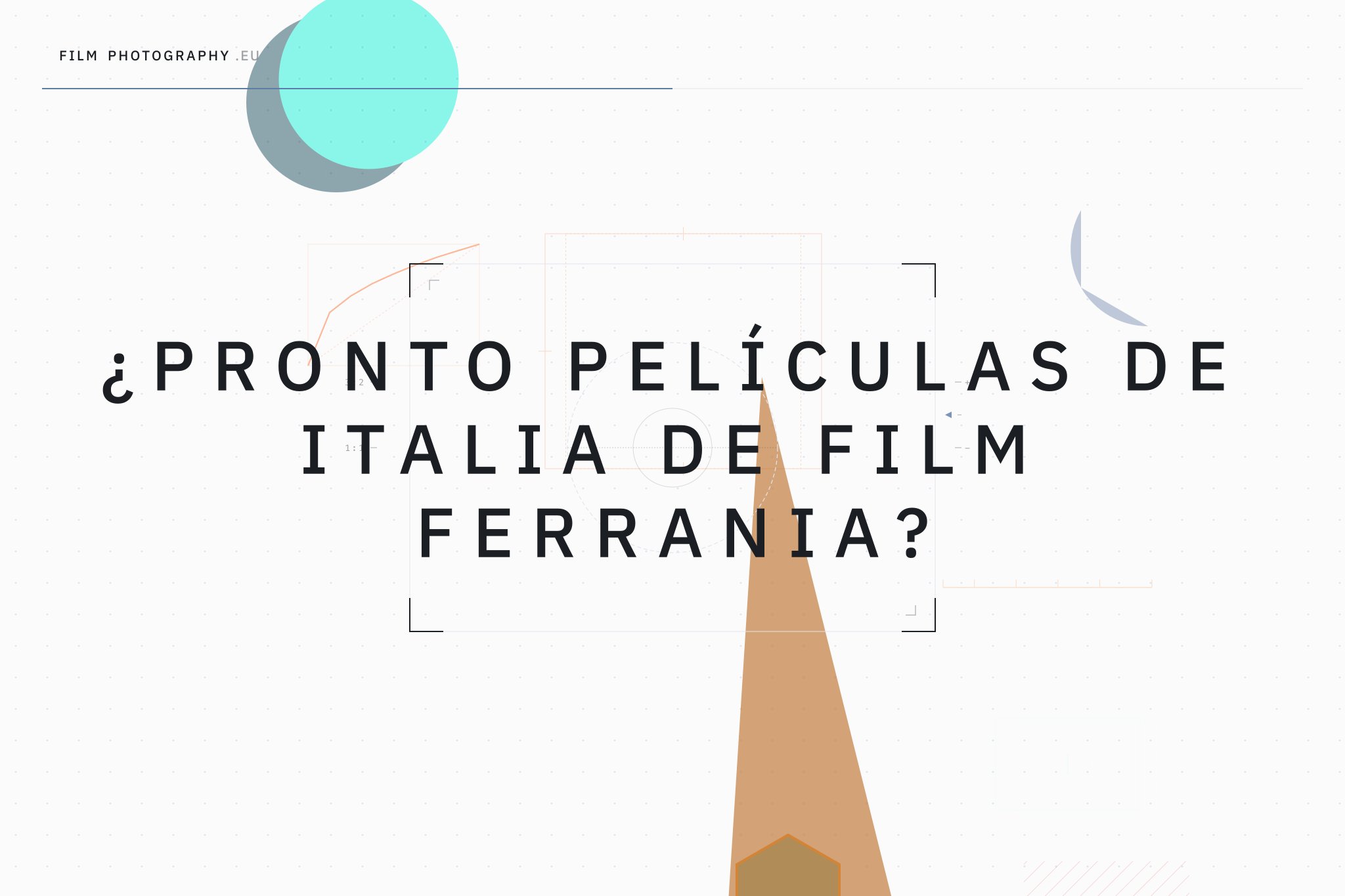 ¿Pronto películas de Italia de Film Ferrania?