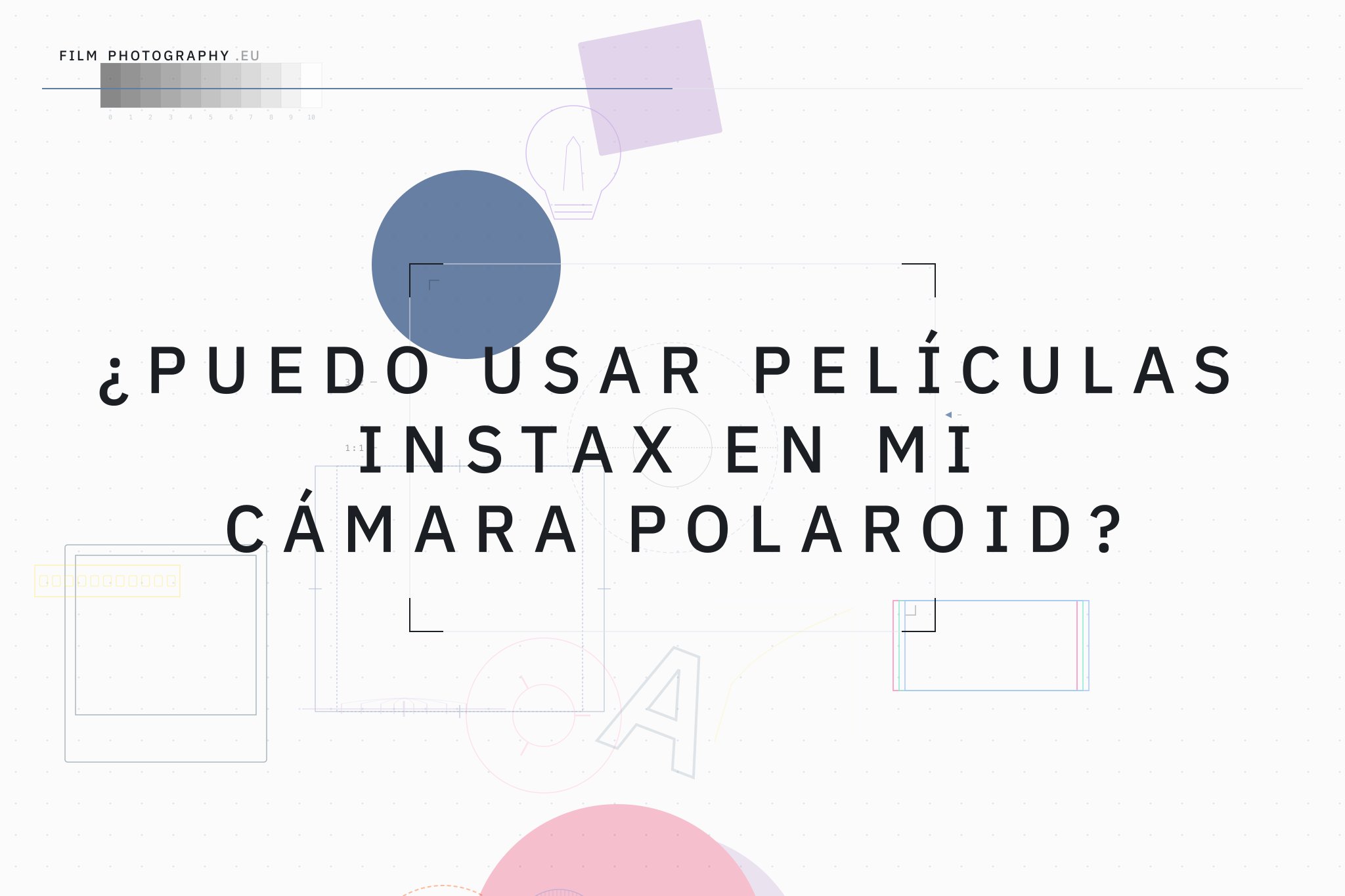¿Puedo usar películas Instax en mi cámara Polaroid?