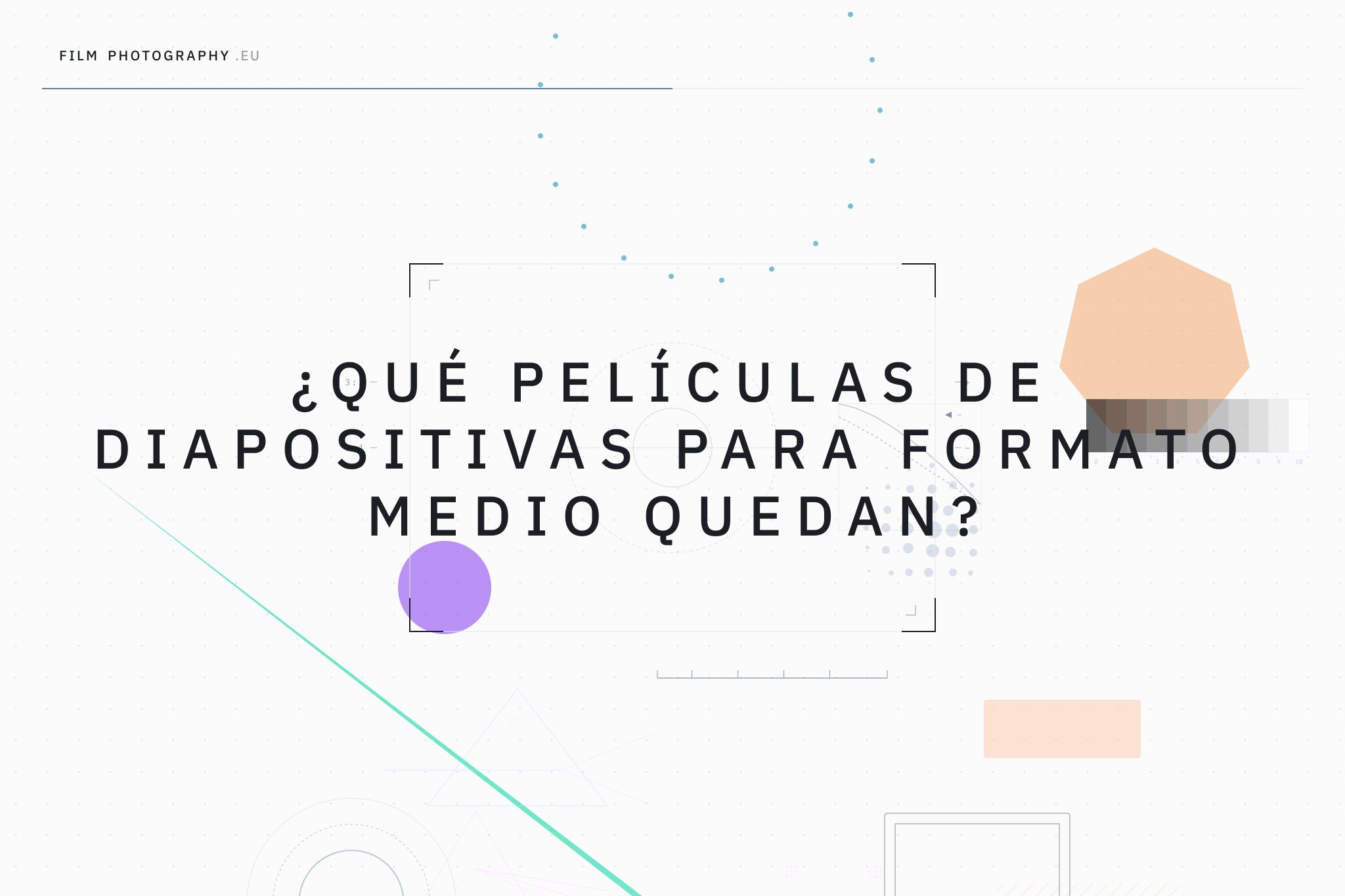 ¿Qué películas de diapositivas para formato medio quedan?