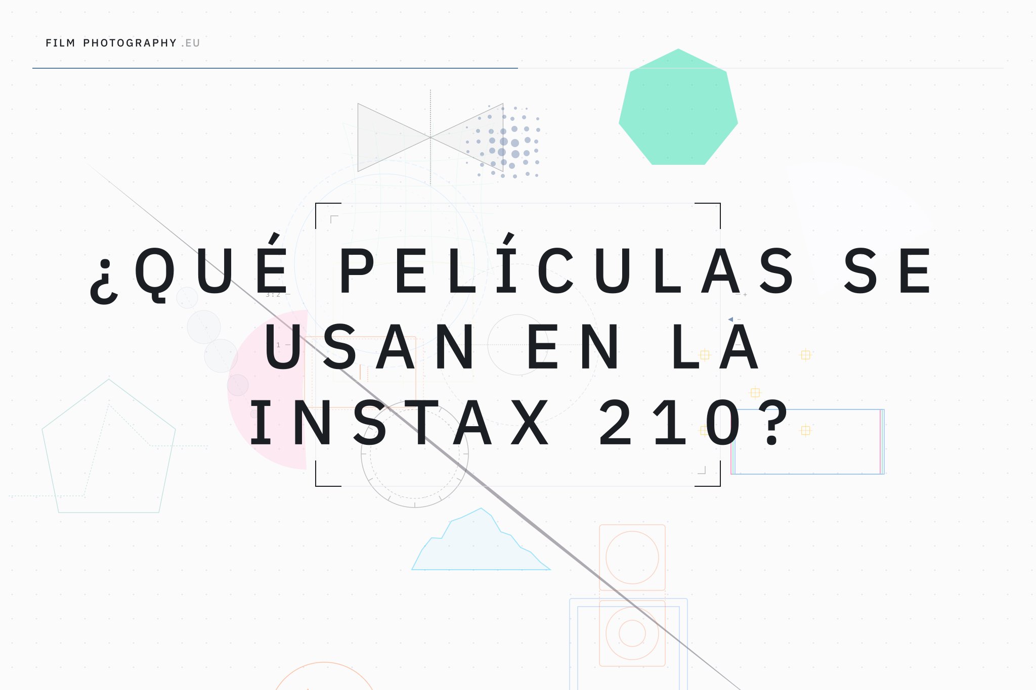 ¿Qué películas se usan en la Instax 210?