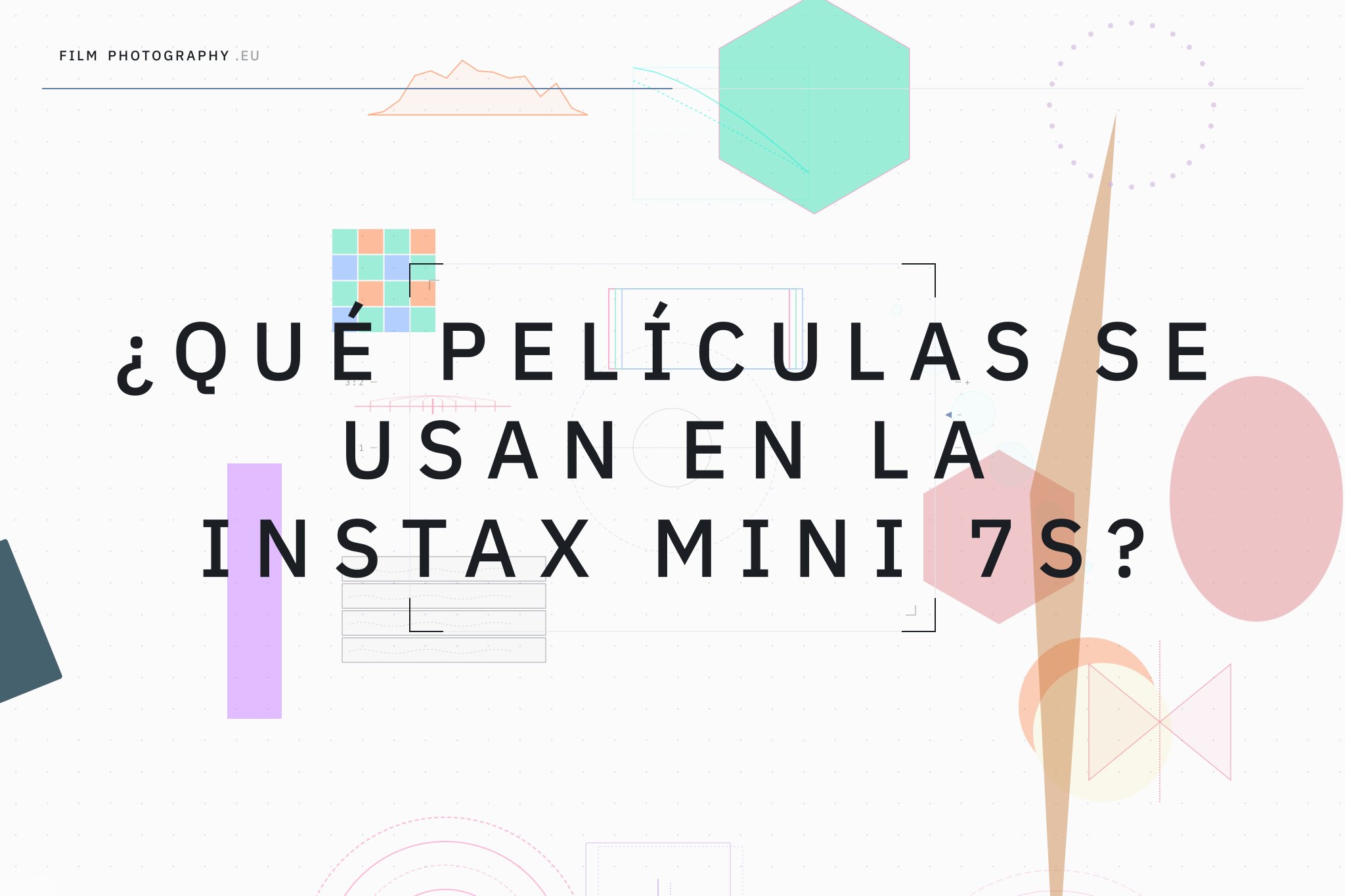 ¿Qué películas se usan en la Instax Mini 7S?