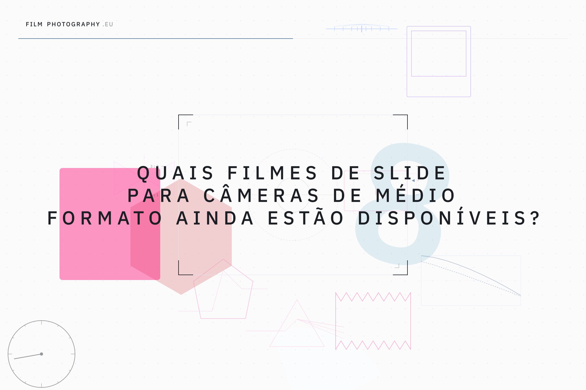 Quais filmes de slide para câmeras de médio formato ainda estão disponíveis?