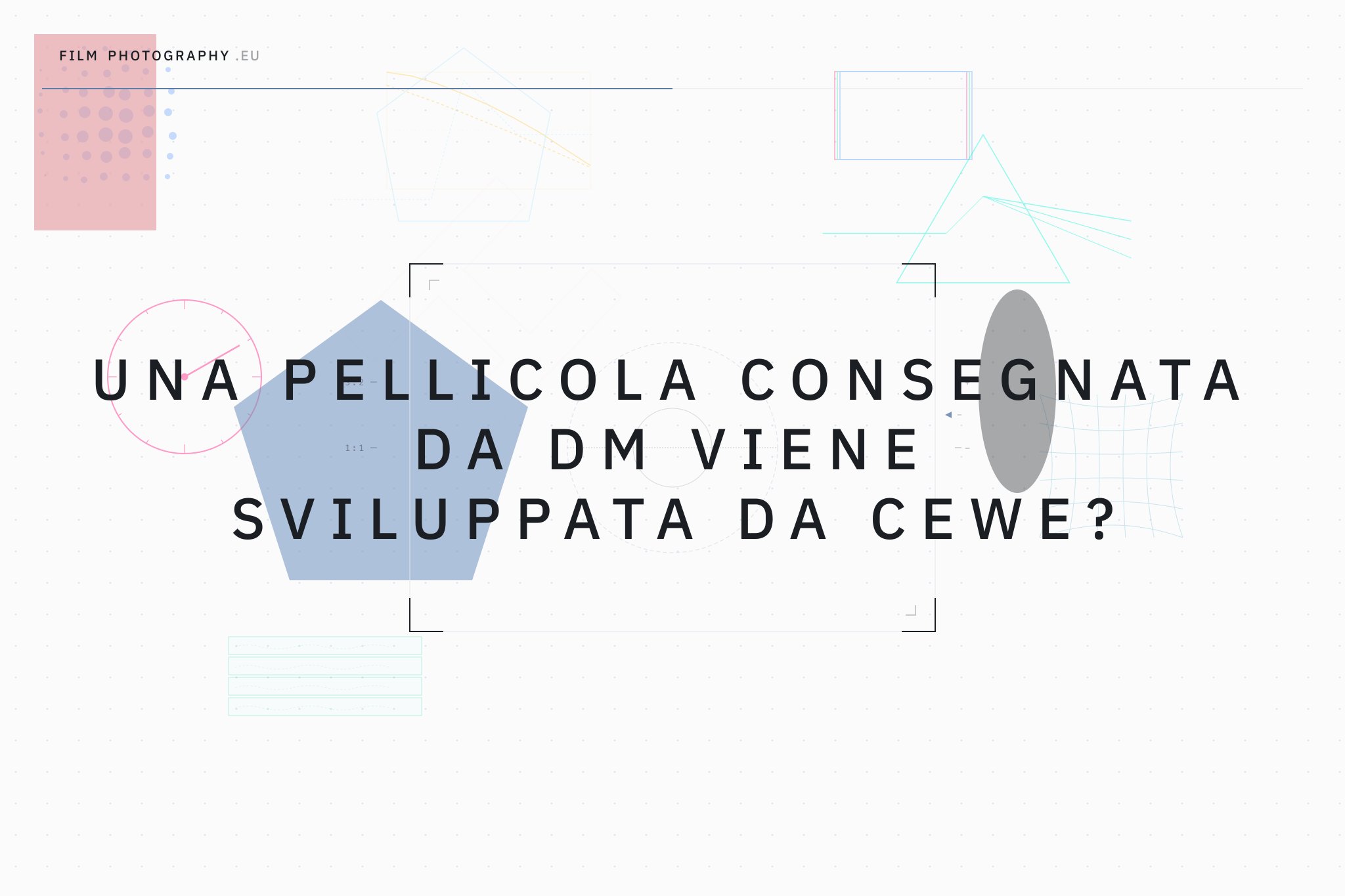 Una pellicola consegnata da DM viene sviluppata da CEWE?